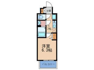 プレサンス梅田ヴェルテ(1004)の物件間取画像